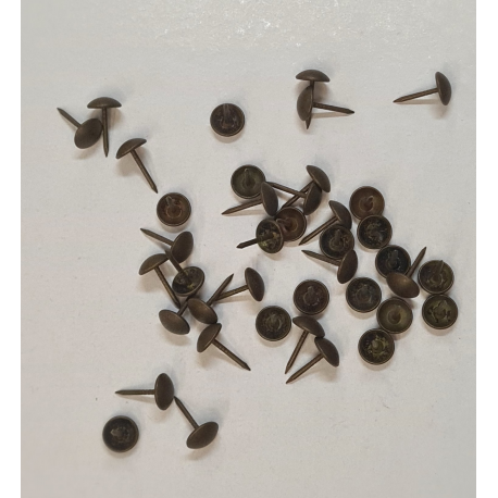 Tachuela redonda Bronce, 9x15mm