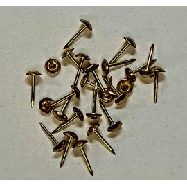 Tachuela redonda latón, 9x15mm