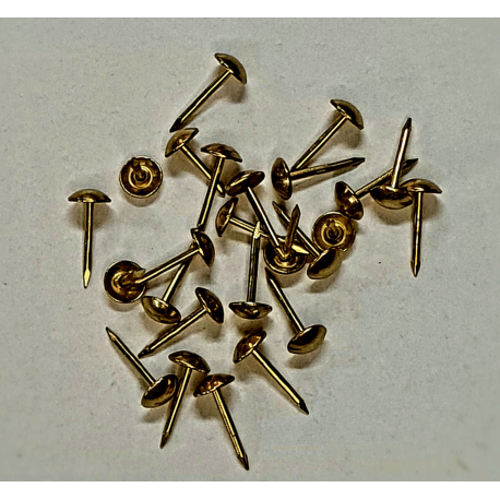 Tachuela redonda latón, 9x15mm