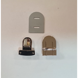 Cierre maletín pequeño Níquel